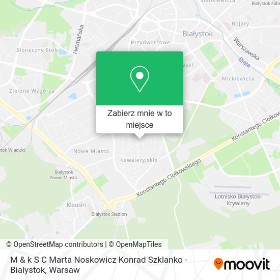 Mapa M & k S C Marta Noskowicz Konrad Szklanko - Bialystok