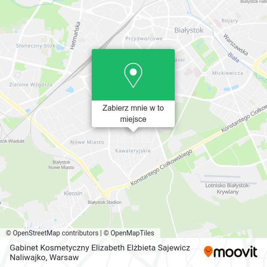 Mapa Gabinet Kosmetyczny Elizabeth Elżbieta Sajewicz Naliwajko