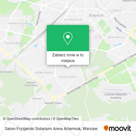 Mapa Salon Fryzjerski Solarium Anna Artemiuk