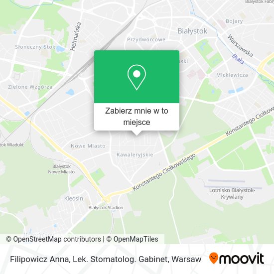 Mapa Filipowicz Anna, Lek. Stomatolog. Gabinet