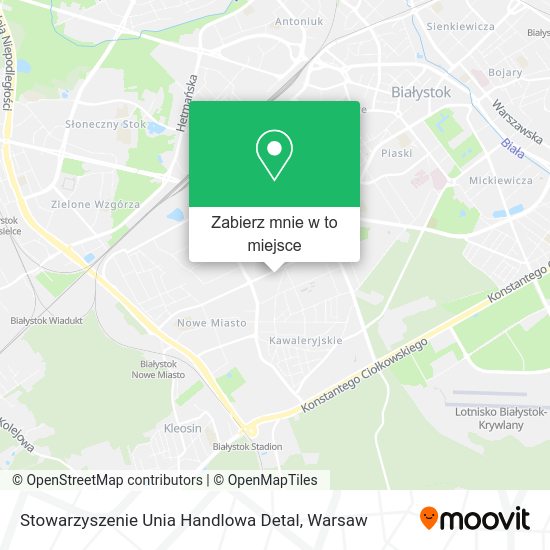 Mapa Stowarzyszenie Unia Handlowa Detal