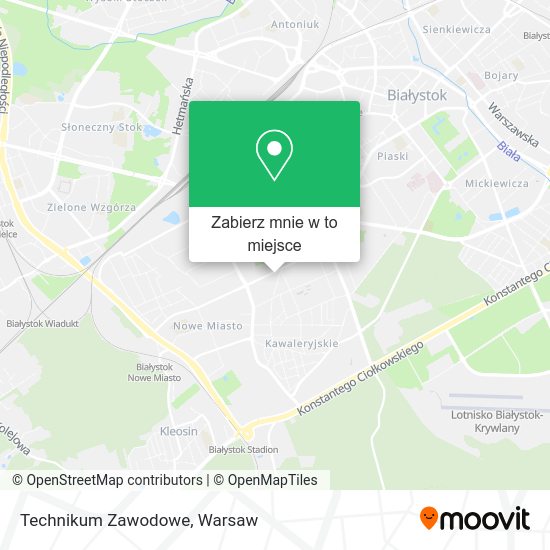 Mapa Technikum Zawodowe