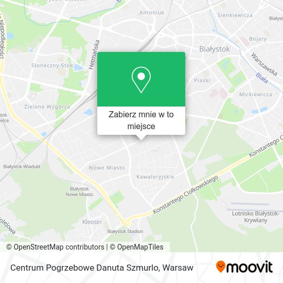 Mapa Centrum Pogrzebowe Danuta Szmurlo