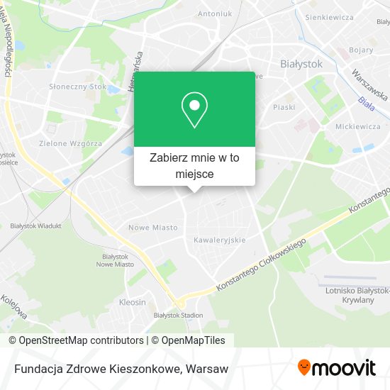 Mapa Fundacja Zdrowe Kieszonkowe