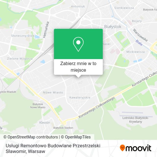 Mapa Usługi Remontowo Budowlane Przestrzelski Sławomir