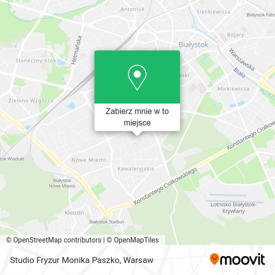 Mapa Studio Fryzur Monika Paszko