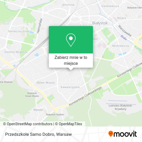 Mapa Przedszkole Samo Dobro