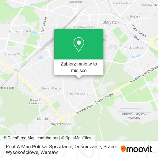 Mapa Rent A Man Polska. Sprzątanie, Odśnieżanie, Prace Wysokościowe