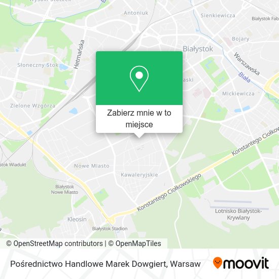 Mapa Pośrednictwo Handlowe Marek Dowgiert