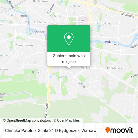 Mapa Chińska Patelnia Glinki 31 D Bydgoszcz