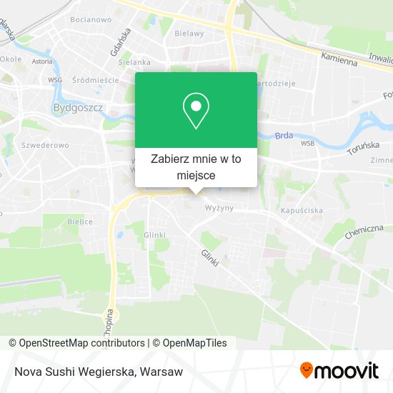 Mapa Nova Sushi Wegierska