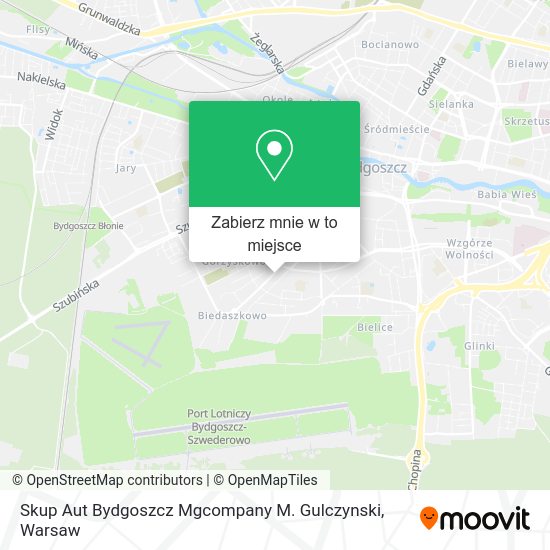 Mapa Skup Aut Bydgoszcz Mgcompany M. Gulczynski