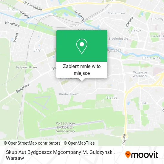 Mapa Skup Aut Bydgoszcz Mgcompany M. Gulczynski