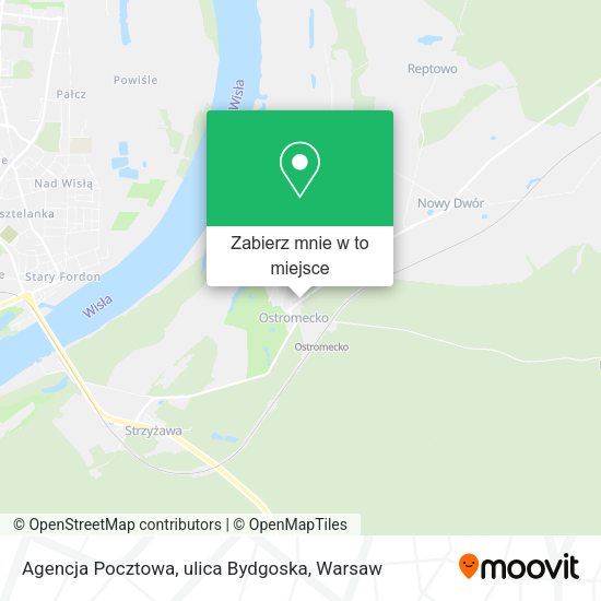 Mapa Agencja Pocztowa, ulica Bydgoska