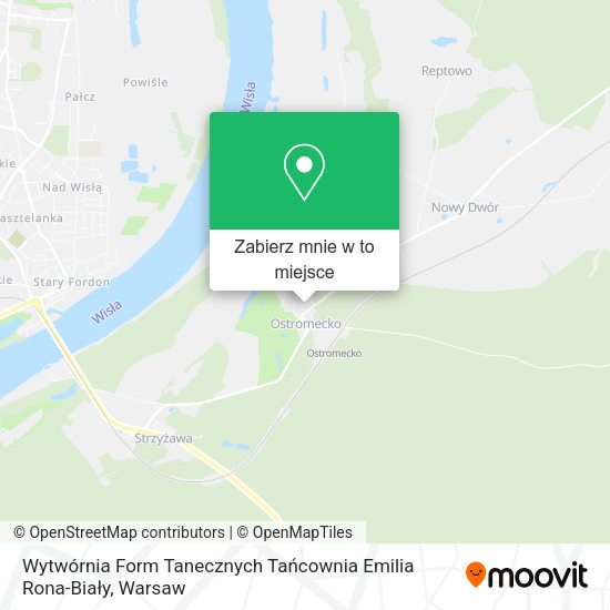 Mapa Wytwórnia Form Tanecznych Tańcownia Emilia Rona-Biały