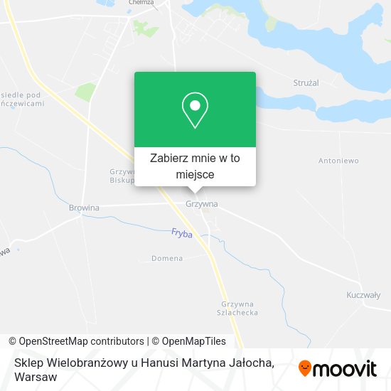 Mapa Sklep Wielobranżowy u Hanusi Martyna Jałocha