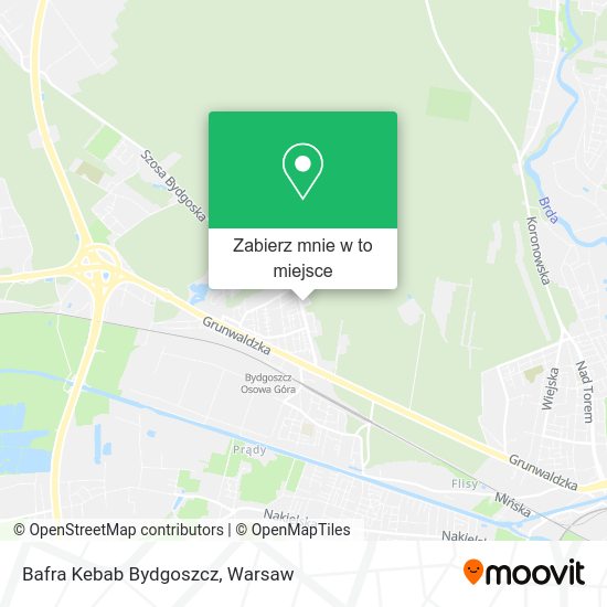 Mapa Bafra Kebab Bydgoszcz