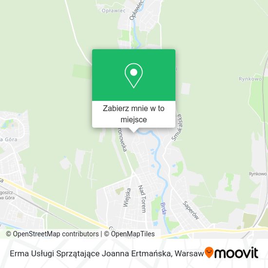 Mapa Erma Usługi Sprzątające Joanna Ertmańska