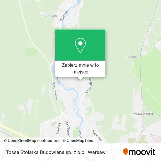 Mapa Tossa Stolarka Budowlana sp. z o.o.