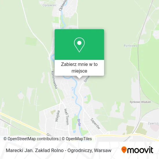 Mapa Marecki Jan. Zakład Rolno - Ogrodniczy