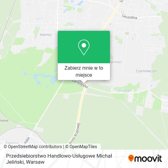 Mapa Przedsiebiorstwo Handlowo-Usługowe Michał Jeliński