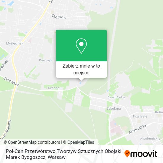 Mapa Pol-Can Przetwórstwo Tworzyw Sztucznych Obojski Marek Bydgoszcz