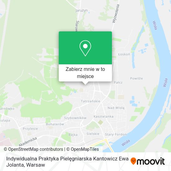 Mapa Indywidualna Praktyka Pielęgniarska Kantowicz Ewa Jolanta