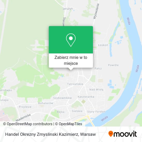 Mapa Handel Okrezny Zmyslinski Kazimierz