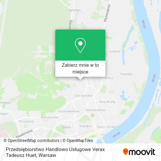 Mapa Przedsiębiorstwo Handlowo Usługowe Verax Tadeusz Huet