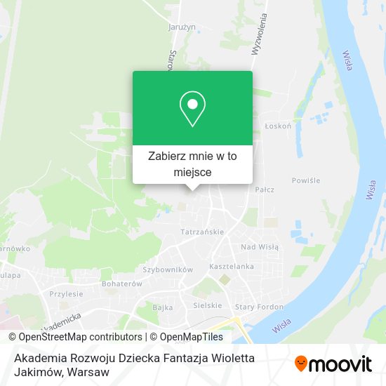 Mapa Akademia Rozwoju Dziecka Fantazja Wioletta Jakimów