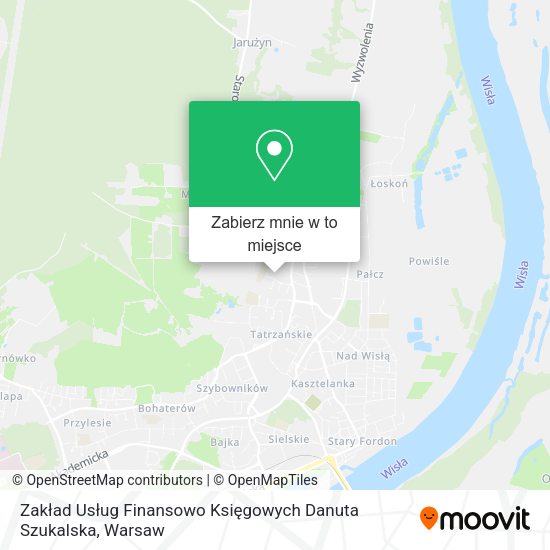 Mapa Zakład Usług Finansowo Księgowych Danuta Szukalska