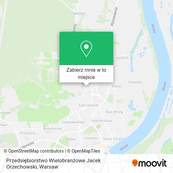 Mapa Przedsiębiorstwo Wielobranżowe Jacek Orzechowski