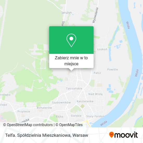 Mapa Telfa. Spółdzielnia Mieszkaniowa