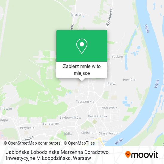 Mapa Jabłońska Łobodzińska Marzenna Doradztwo Inwestycyjne M Łobodzińska