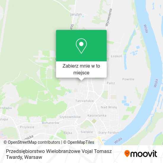 Mapa Przedsiębiorstwo Wielobranżowe Vojal Tomasz Twardy