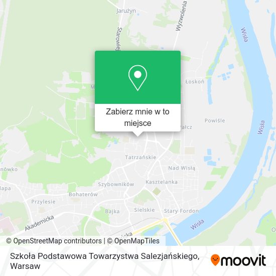 Mapa Szkoła Podstawowa Towarzystwa Salezjańskiego