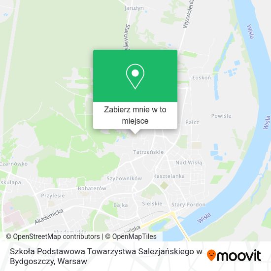 Mapa Szkoła Podstawowa Towarzystwa Salezjańskiego w Bydgoszczy