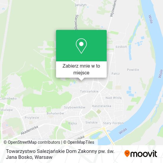 Mapa Towarzystwo Salezjańskie Dom Zakonny pw. św. Jana Bosko