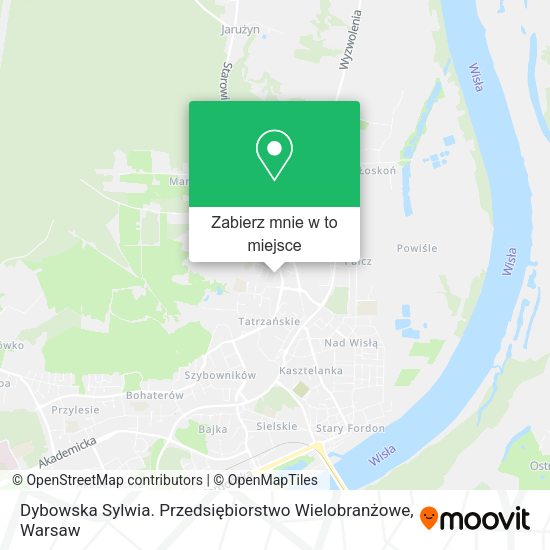 Mapa Dybowska Sylwia. Przedsiębiorstwo Wielobranżowe