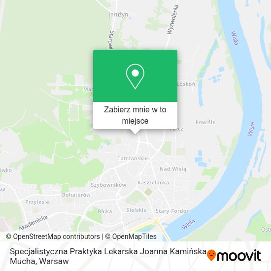 Mapa Specjalistyczna Praktyka Lekarska Joanna Kamińska Mucha