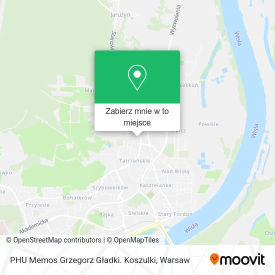 Mapa PHU Memos Grzegorz Gładki. Koszulki