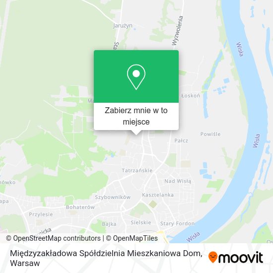 Mapa Międzyzakładowa Spółdzielnia Mieszkaniowa Dom