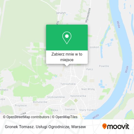 Mapa Gronek Tomasz. Usługi Ogrodnicze