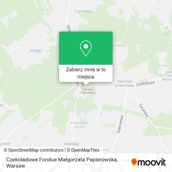 Mapa Czekoladowe Fondue Małgorzata Papierowska