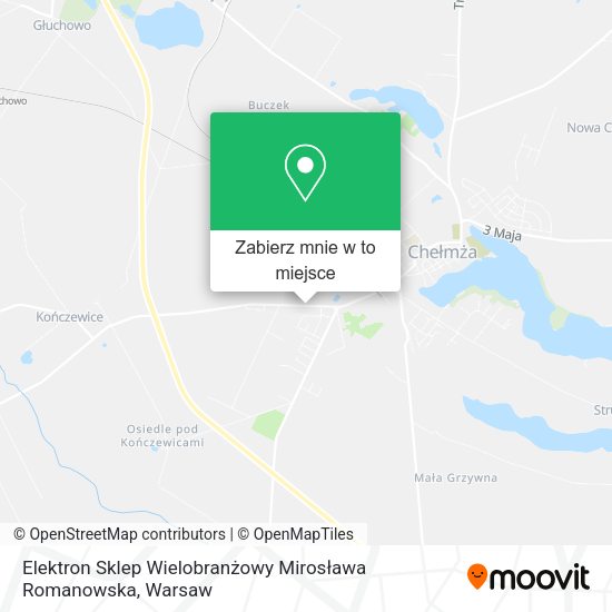 Mapa Elektron Sklep Wielobranżowy Mirosława Romanowska