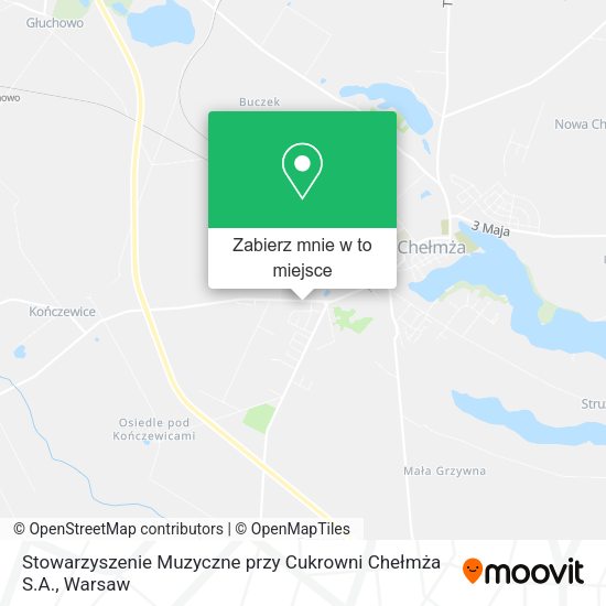 Mapa Stowarzyszenie Muzyczne przy Cukrowni Chełmża S.A.