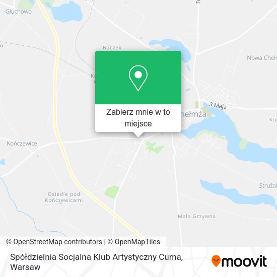 Mapa Spółdzielnia Socjalna Klub Artystyczny Cuma