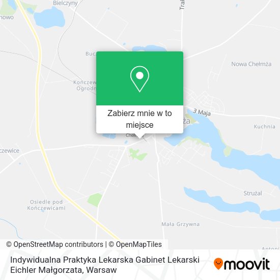 Mapa Indywidualna Praktyka Lekarska Gabinet Lekarski Eichler Małgorzata