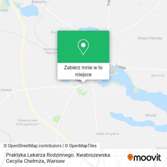 Mapa Praktyka Lekarza Rodzinnego. Kwabiszewska Cecylia Chełmża