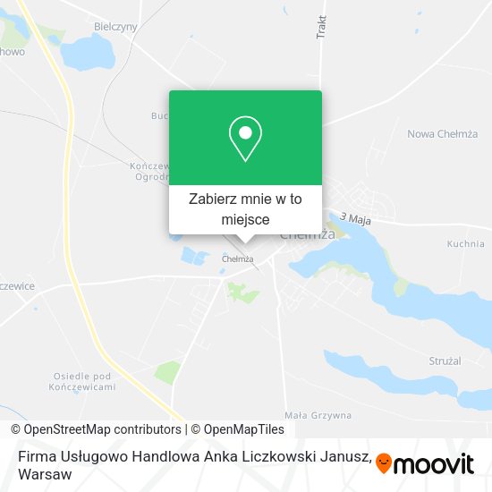 Mapa Firma Usługowo Handlowa Anka Liczkowski Janusz